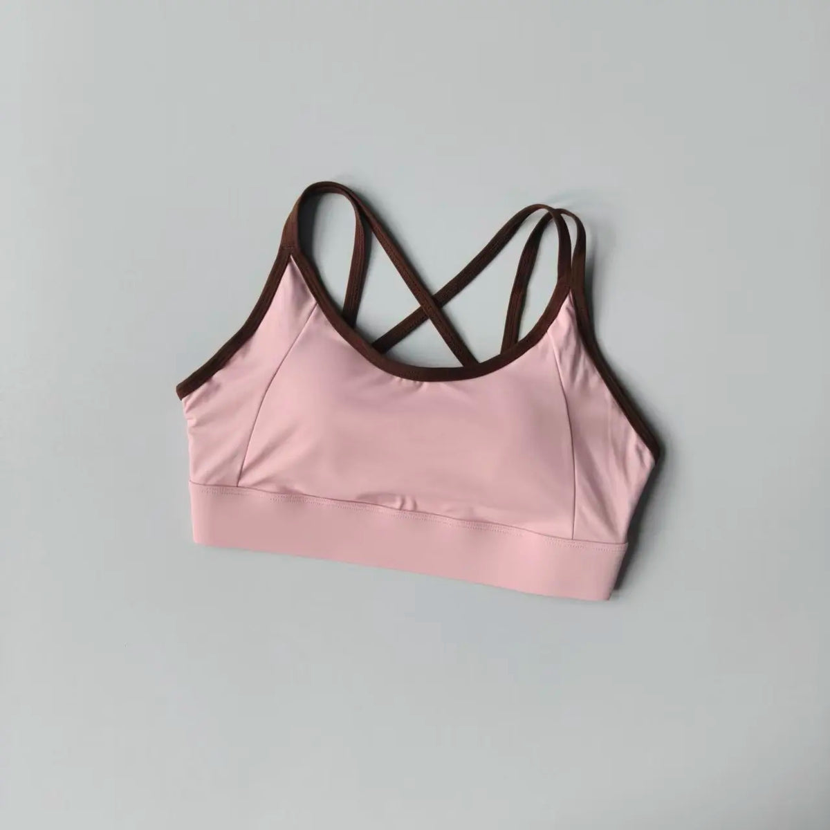 Women's Summer Shock-absorbing Running Yoga Tank Top with a Beautiful Contrasting Sports Bra and a Professional Pilates Bra