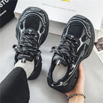 Sneakers Women TrendsPlatform Shoes Lightweight Outdoor Sports Shoes Breathable Running Shoes Lace Up Casual