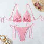 Sexy String Bikini 2026 Two Piece Mint Green Swimsuit Female Swimwear Women Thong Bikinis Set Bather Beachwear Bathing Suit Pool