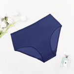 Beauwear Ultra Thin Elastic High Waist Panties for Women Underwear Ladies Big Size Briefs Plus Size Satin Sexy Female Panties