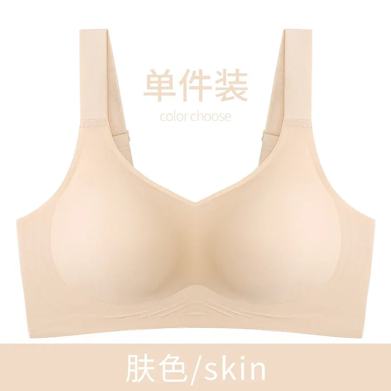 MOYISU Jpanese Kawaii Beach Bralette | Breathable 3D Jelly Support Bra Summer Slim Silhouette | No Show Minimizer & Wire-Free |