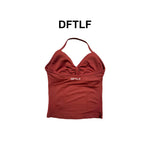DFTLFNew Women Seamless V-neck Sports Vest Breathable Sleeveless Yoga Top Detachable Padding Slim Fit Gym Running Workout Athlet