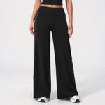 JUREN Straight Leg Bottoms Women's Mid-Waist Yoga Pants Gym Leggings Workout Leggings Naked Feel Pilates Running Sports Trousers