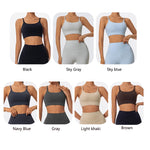 Hearuisavy Summer Ultra-Soft Fabrics Sports Bra Gym Top Women Push Up Workout Quick-Dry Yoga Top Sportswear Fitness Underwear