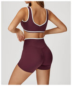Yoga Set2 Pieces Workout Outfits Fitness Sportswear Gym Tracksuit High Waist Leggings Sports Bra Athletic Wear Women Clothes