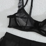 Toucheart Erotic Lingerie Versatile Hot Girls See-through Mesh Hollow Bodyshaping Pure Desire Sexy Delicate Underwear Split Kit
