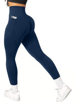 High Waist Tummy Control Yoga Pants with Pockets for Gym Workout - Breathable Stretchy Fitness Leggings