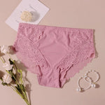 Beauwear Women Luxury Sexy Lace Panties Floral Transparent Nylon Breathable Briefs Underwear Female Bragas Pretty Lingerie