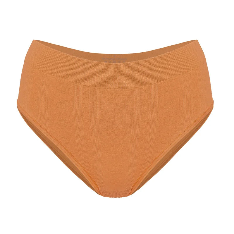 5pcs/pack Mid Waist Seamless Women Panties Solid Comfortable Breathable Lady Briefs Underwear Female Underpants Lingerie