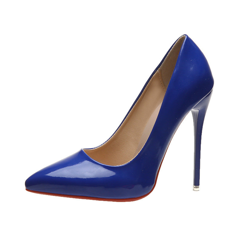 Large Size High Heels Women 2025 Spring and Autumn Stiletto Pointed Toe Fashion Solid Color Shallow Mouth Women's Shoes