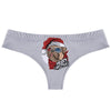 Cute Cartoon Christmas Dog Print Thong Sexy Low Rise Women's G-string Loose Fit T-back Seamless Invisible Female T-pants