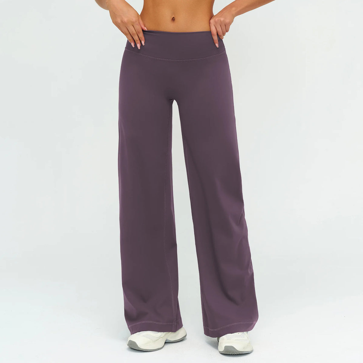 Wide-leg Pants Women Bell-bottoms High Waist Yoga Pants Workout Gym Leggings Naked Feel Pilates Running Cycling Sports Trousers