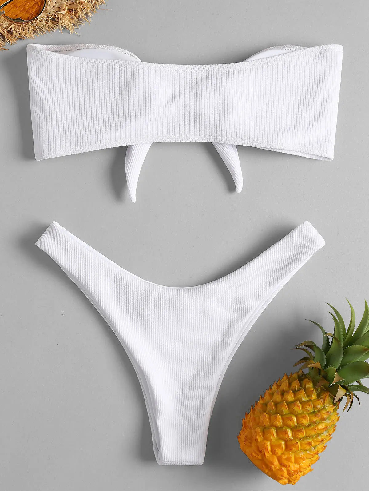 New Bikini Bottoms Women's Swimsuit Low Waisted Bottom Solid Red Swimwear Thong Beachwear Brazilian Bathing Suit Summer