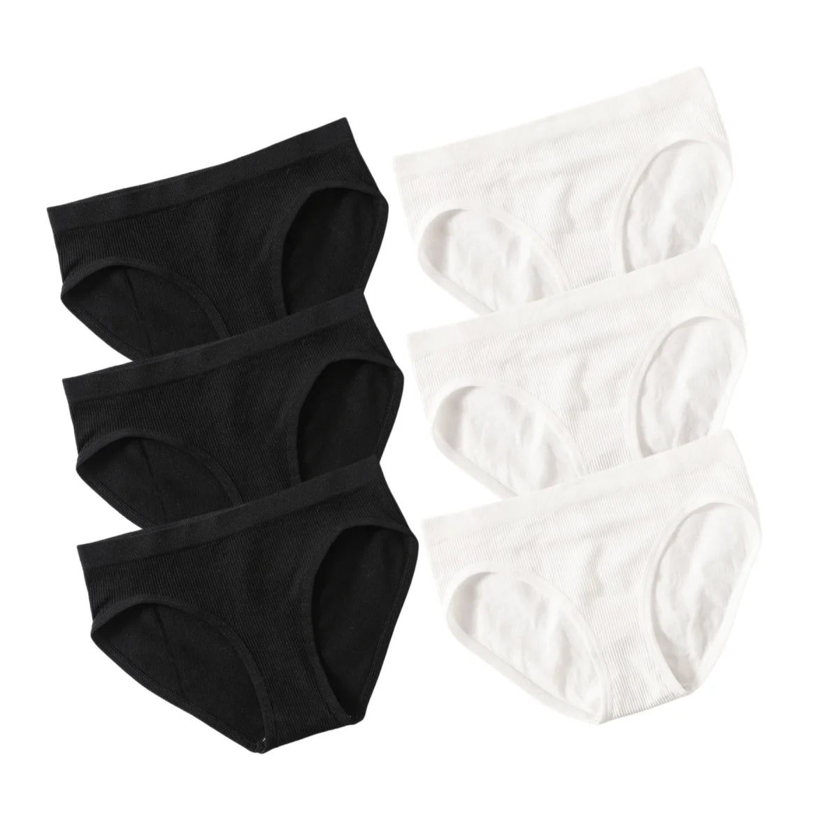 6Pcs/Set Women's Seamless Briefs Sports Underwear Female Underpants Low Rise Stretch Underwear Sexy Lingerie Soft Panty
