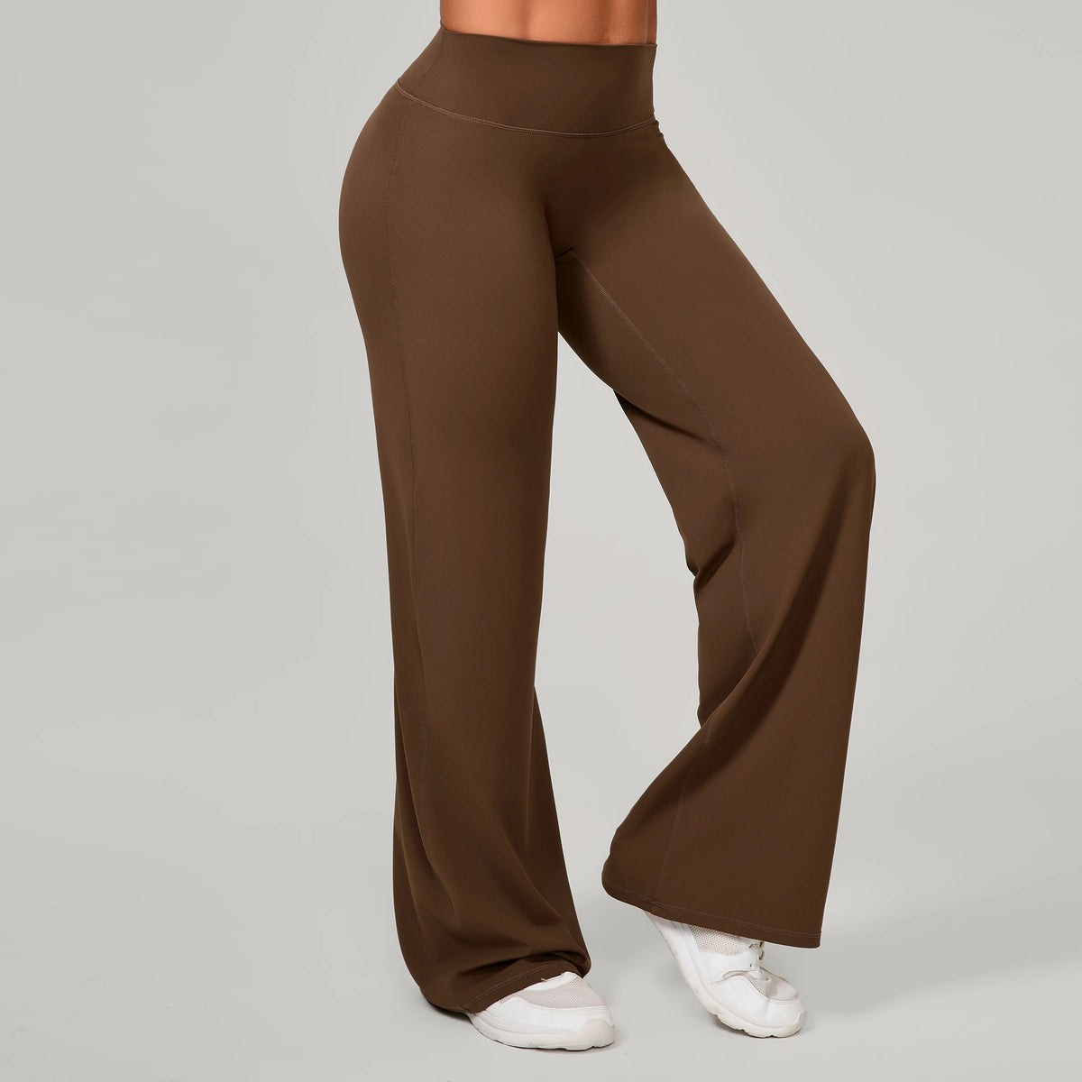 Women Straight Yoga Leg Bottoms Soft Stretchy Fabric Women's Yoga Pants GYM Sweat-Wicking Properties Running Sport Trousers