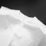 Trendix White Asymmetrical Cover Up For Women Fashion Ruffle Hem Loose Short Sleeve Shirts Casual Elegant Commuting Pullover Top