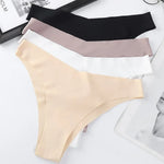 1Pc Ice Silk Panties Women Seamless Underwear Low V-Waist Briefs Breathable Quick-Drying Sports Brazilian Panties Underwear
