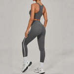 Women's Seamless Yoga Sets Sports Fitness Beauty Back Vest Hip-lifting Pants Slim-fit Suits Running Workout Gym Training Sets
