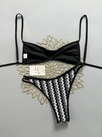 Crochet Striped Brazilian Bikini Women Swimsuit Female Swimwear Two-pieces Bikini Set High Leg Cut Bather Bathing Suit Swim Lady