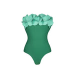2026 New Retro One Piece Swimsuit Skirt Shoulder Strappy Swimsuit Print Floral Swimwear Women Slimming Bathing Suit Beach Wear