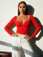 New Style Shapewear for Women, Long-Sleeve, Push-Up, Sexy Backless Bra, Seamless with Chest Pads, Slimming Base Shirt