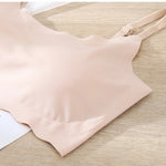 Push Up Bras For Women Non-wire Padded Bralette Japanese Style Breathable Bra Female Seamless Underwear Sexy Lingerie S-XXL Top