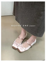 New Ballet Flats Women Bowknot Loafers Ladies Shallow Daily Shoes Comfort Woman Flattie Slip on Shoes