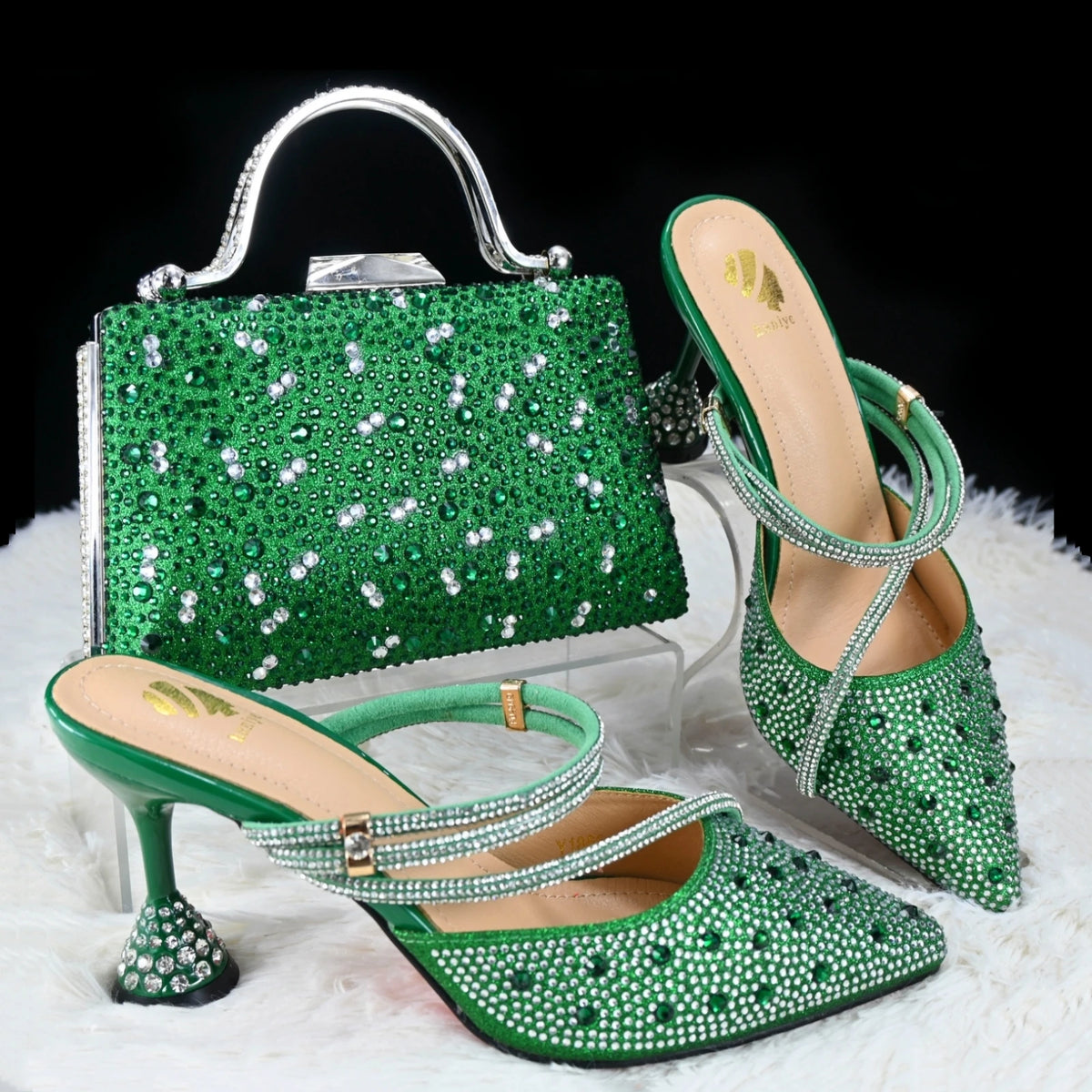 DoershowItalian Shoe and Bag Set New 2024 Women Shoes and Bag Set In Italy pink Italian Shoes with Matching Bag setHGH1-19