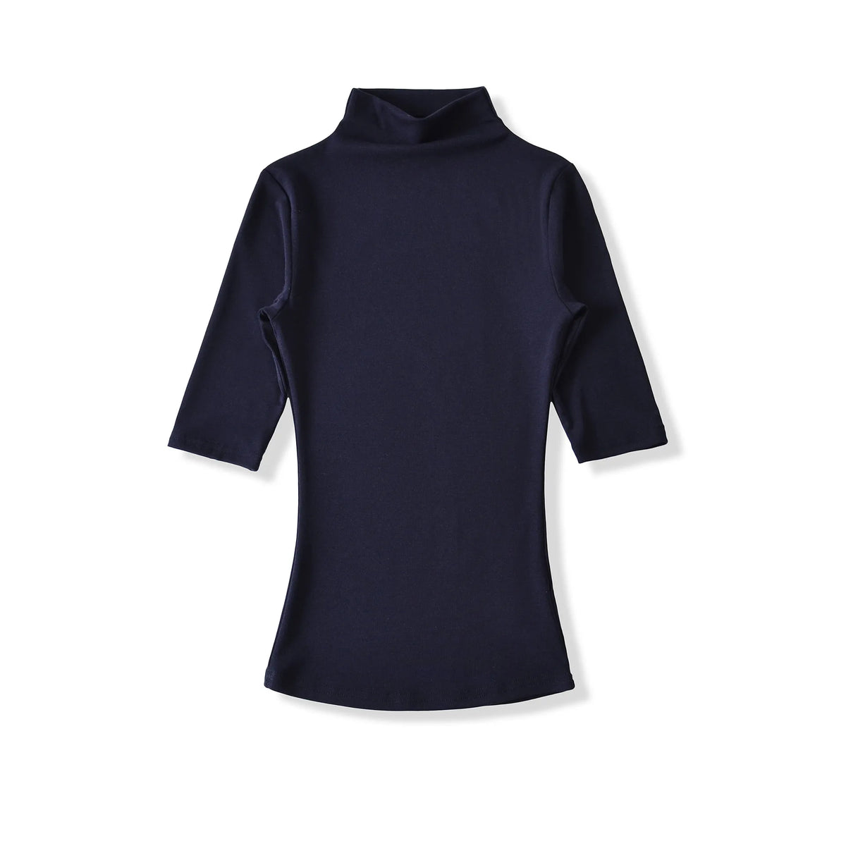 New Pure Desire Style High Neck Slim Fit Base Solid Color Casual T-Shirt Charming For Woman Elegant Fashion Soft T-Shirt M8IL