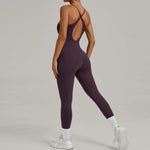 Padded One-Piece Yoga Clothes Sportswear Women's Gym Push Up Workout Clothes Fitness Sports Fitness Wear Yoga Jumpsuit