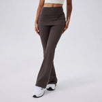 Flare Leggings Women Yoga Pants Bell-bottoms Yoga Trousers High Waist Fitness Pants Stretch Gym Wide Leg Yoga Leggings