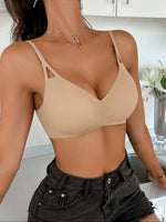 1PCS, Everyday Bra, Wireless Support, Breathable Elastic, Daily Travel