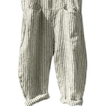 Casual Striped Print Sleeveless Jumpsuit Sling Big Pockets Wide Leg Summer Jumpsuit Women Female Clothing