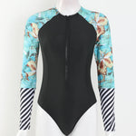 2026 Surfing Sport Swimsuit Long Sleeves Women One Piece SwimsuitSwimwear Solid Monokini Bathing Suit Tropical Bodysuit Female