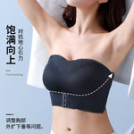 Sexy Push Up Bra Front Closure Strapless Underwear for Women Plus Size Invisible Brassiere Wireless Breathable Female Lingerie