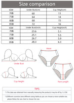 Women Push‑Up Lace Bra Full Side Support Smooth Back Fat Adjustable Strap Gathering Ladies Underwear Bra B6084