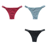 3PCS/Set Women Lace Panties Sexy Brazilian Panties Female Underpant Low Waist Panty Girls Underwear Fashion Intimates
