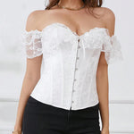 Lace Strap Court Style Shaping Top Tummy Control Waist Cincher Outerwear Trendy Shaping Slimming Tight Fishbone Underwear AYPC