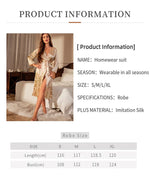 Night Dress Long-sleeved Nightgown Thin Sexy Women's Lace-up Dressing Gown Simple Cardigan Pajamas Ice Silk Bathrobe Sleepwear