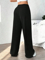 2026 New Casual Wide Leg Yoga Joggers Drawstring Sport Pants Naked Feeling High Stretch Outdoor Loose Sports Pants Spring Style