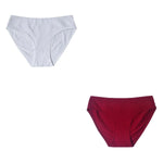 2Pcs/Set Cotton Panties Women Low Rise Underwear Solid Color Comfort Breathable Briefs Sexy Lingerire M-XL Seamless Intimates