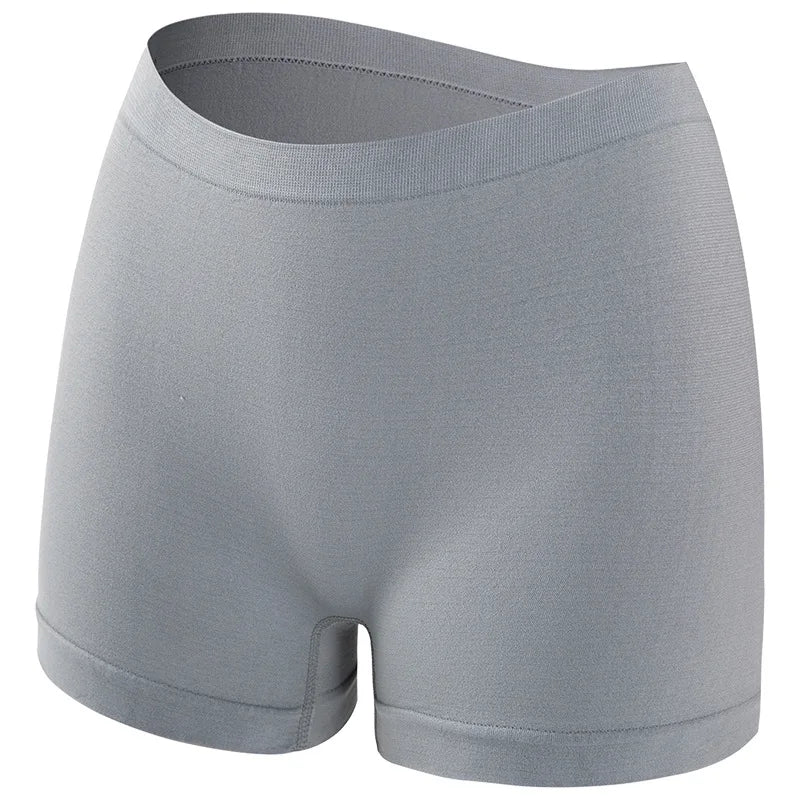 1PC Women Mid-Rise Boyshort Panties Ribbed Seamless Underwear Ladies Stretch Sports Panty Comfort Sexy Lingerie S-5XL Intimates