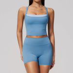 Yoga Set Women Tracksuit 2 Piece Gym Clothing Sportswear Running Tank Top Fitness Leggings Workout OutfitsAthletic Wear Suit
