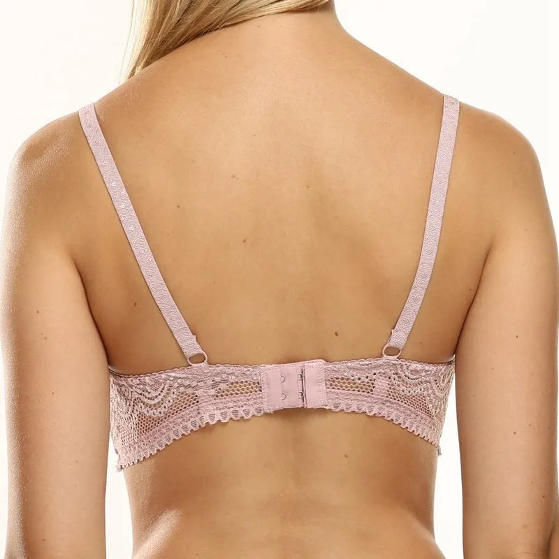 Beauwear Thin Cup Full Lace Breathable Push Up Bra Sexy Women Underwear Brassiere Small Size Lingerie Top Underwired Bralette