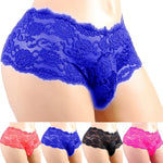 Men's Underwear Sexy Lingerie Sexy Panties Plus Siz Lace Sissy Male Breathable Jockstrap Briefs G-String Thongs Porno Underpants