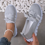 Fashion Striped Knitted Flats Women 2025 Summer Soft Sole Non Slip Walking Shoes Woman Plus Size 36-43 Low Heel Loafer Female