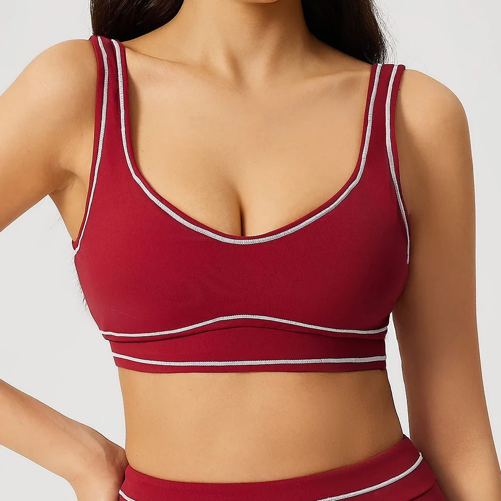 Sexy Sports Bra Women Workout Underwear High-strength Professional Shockproof Running Bra Gym Push Up Lingerie Yoga Fitness Bra