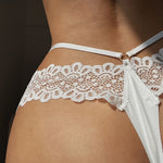 Lace Girls G String Thin Sexy Panties Seamless Women Briefs Ice Silk Thong Hollow Out Low Waist Underwear Female Lingerie
