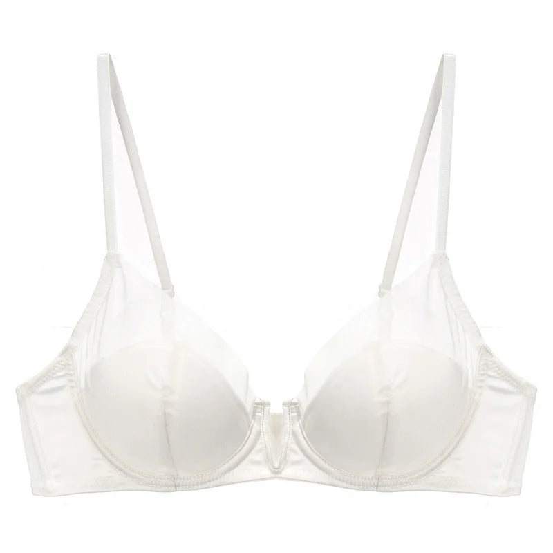 French Mesh SexyBrief Sets Smooth Underwear Push-up Thin Cup Bra Soft Underwire Bra Women's Intimates 2026