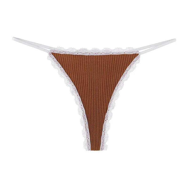 Lace Cotton Panties Sexy Women Briefs Underwear Thong Soft G StringIntimates Ladies Female Panty Lingerie